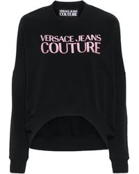 Versace - Logo Gummy Glitter Sweatshirts - Lyst