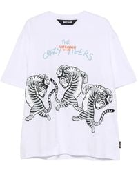 Just Cavalli - Graphic-Print T-Shirt - Lyst
