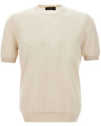 Gran Sasso - Crew-Neck Short-Sleeve Sweater - Lyst
