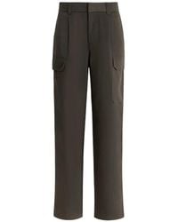 ARMANI EXCHANGE - Belt-Loop Pleated Cargo Trousers - Lyst