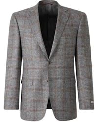 Canali - Checked Single-Breasted Blazer - Lyst