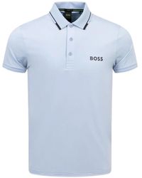 BOSS - Logo-Print Polo Shirt - Lyst
