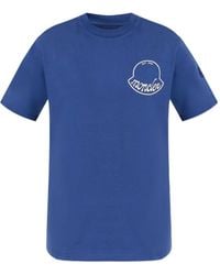 Moncler - T-Shirt mit Logo-Print - Lyst