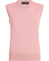Dolce & Gabbana - Dna Cashmere Vest - Lyst