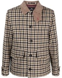 Paul Smith - Button-down Checked Wool Jacket - Lyst