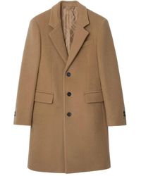 Burberry - Single-Breasted Wool Coat - Lyst