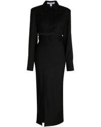 Matériel - Cut Out-Detail Belted Wool Dress - Lyst
