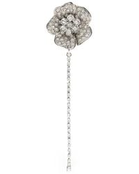 Alessandra Rich - Floral-Motif Earrings - Lyst