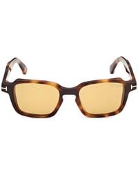 Tom Ford - Tortoiseshell-Effect Square-Frame Sunglasses - Lyst