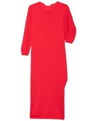 Liviana Conti - Asymmetric Batwing-Sleeve Maxi Dress - Lyst