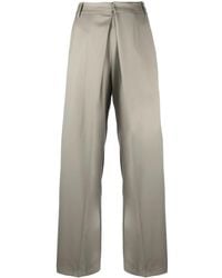 Low Classic - Inverted-Pleat Detail Trousers - Lyst