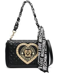 Love Moschino - Heart-patch Quilted Shoulder Bag - Lyst