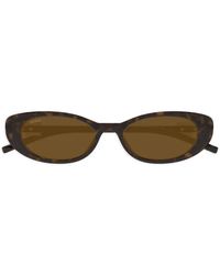 Gucci - Oval-Frame Sunglasses - Lyst