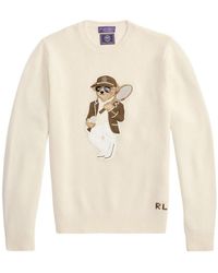 Ralph Lauren - Polo Bear Patch Sweater - Lyst