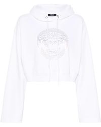 Versace - Medusa Head-Motif Cotton Hoodie - Lyst