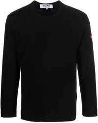 COMME DES GARÇONS PLAY - X The Artist Invader T-Shirt Mit Pixel-Applikation - Lyst