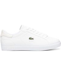 Lacoste - Powercourt Burnished Leather Sneakers - Lyst