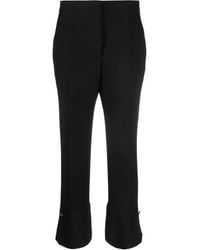 MSGM - Pressed-Crease High-Waisted Trousers - Lyst