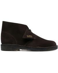 Clarks - Suede Lace-Up Boots - Lyst