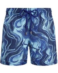 Vilebrequin - Moorea Swirl-Print Swim Shorts - Lyst