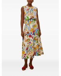 FARM Rio - Jupe Mi-Longue Fresh Table À Motif - Lyst