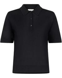 Loulou de Saison - Migo Button Ribbed Polo Shirt - Lyst