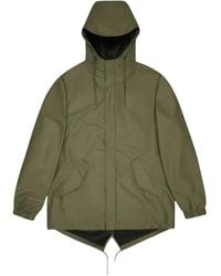 Rains - Fishtail Hooded Coat - Lyst