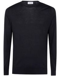 John Smedley - Long-Sleeves Crew-Neck T-Shirt - Lyst