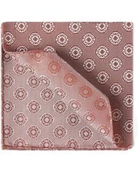 Brunello Cucinelli - Medallion-Print Silk Pocket Square - Lyst