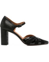 Chie Mihara - Arai Snakeskin-Effect Point-Toe Heeled Pumps - Lyst