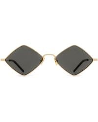 Saint Laurent - Tone Lisa Diamond Frame Sunglasses - Lyst