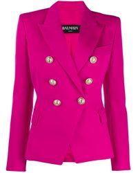 Balmain Doppelreihiger Blazer - Pink