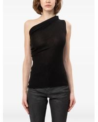 Rick Owens - Athena Asymmetric Draped Top - Lyst