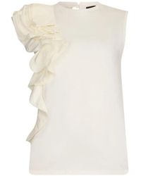 Liu Jo - Top With Taffeta Detail - Lyst