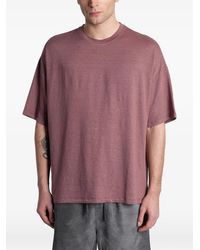Roberto Collina - Short-Sleeve Linen T-Shirt - Lyst