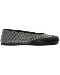 JW Anderson - Crystal-Embellished Ballerina Flats - Lyst