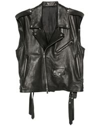 Salvatore Santoro - Biker-Style Leather Jacket - Lyst