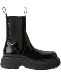 MSGM - Platform Leather Chelsea Boots - Lyst