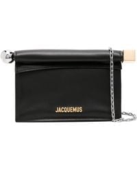 Jacquemus - La Petite Pochette Rond Leather Clutch Bag - Lyst