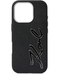 Karl Lagerfeld - ロゴ Iphone 16 Pro ケース - Lyst