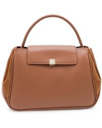 Coccinelle - Suede-Panelled Leather Shoulder Bag - Lyst