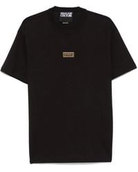 Versace Jeans Couture - T-Shirt mit Logo-Schild - Lyst