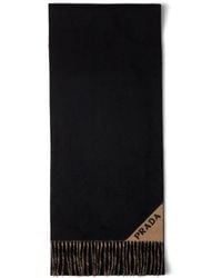 Prada - Cashmere Reversible Scarf - Lyst