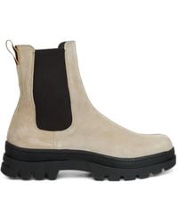 Moorer - Morisot-P5 Suede Chunky-Sole Chelsea Boots - Lyst