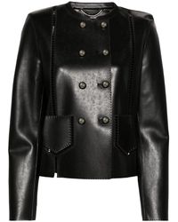 Ermanno Scervino - Cut-out Detailing Leather Jacket - Lyst