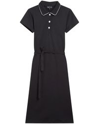 agnès b. - Belted Cotton Polo Shirt - Lyst