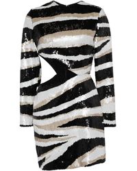 Elie Saab - スパンコール ミニドレス - Lyst