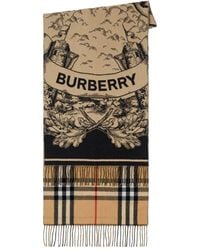 Burberry - Unisex Giant Check Cashmere Scarf - Lyst