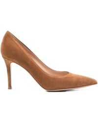 Gianvito Rossi - Gianvito 85mm スエードパンプス - Lyst
