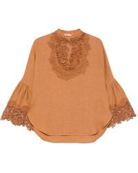 Ermanno Scervino - Lace-Trim Blouse - Lyst